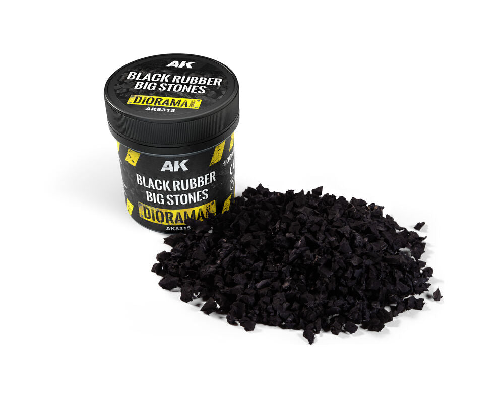 BLACK RUBBER BIG STONES 100ML