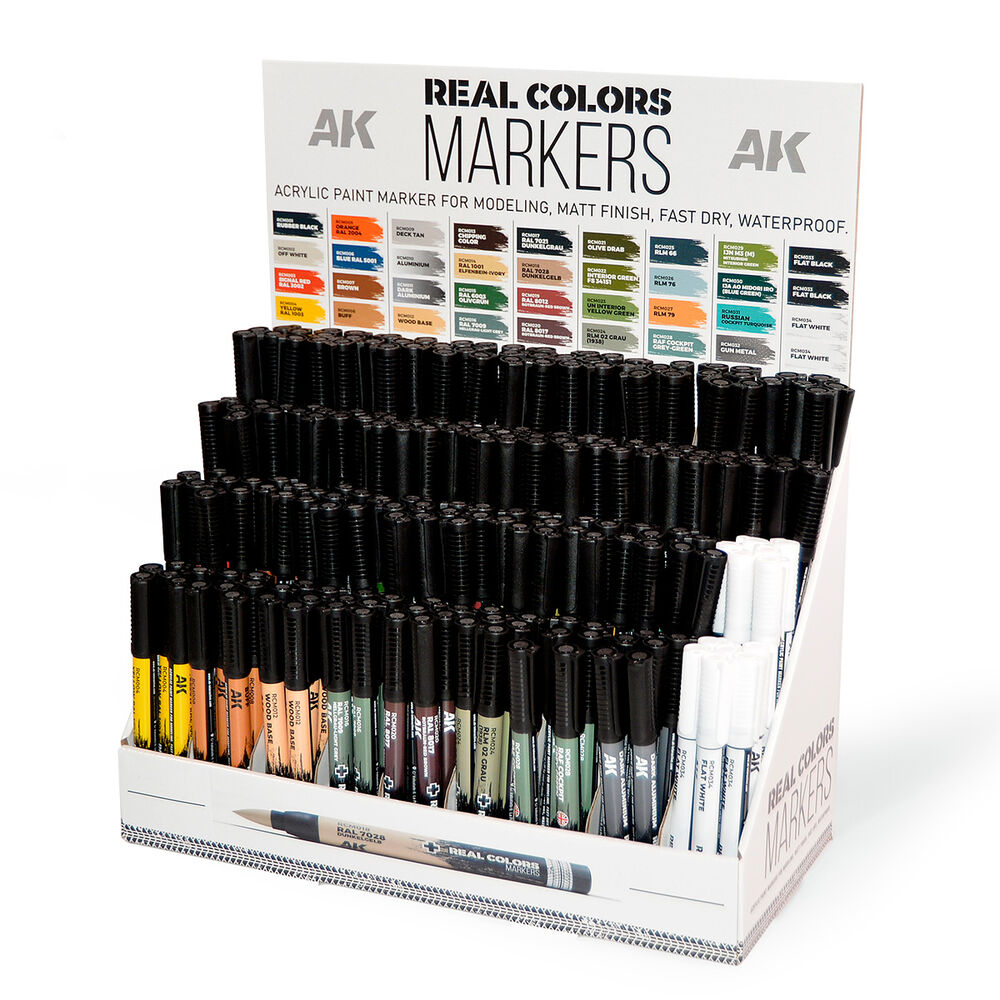 Cardboard Display Real Colors Markers