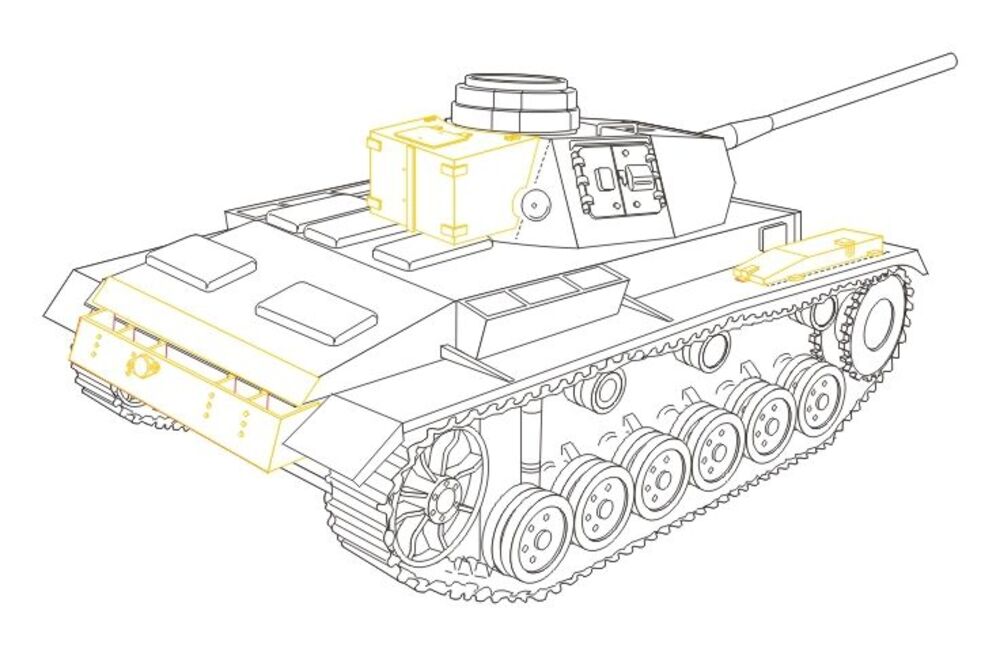 Pz.Kpfw. III Ausf. L ''control tank'' für Tamiya-Bausatz