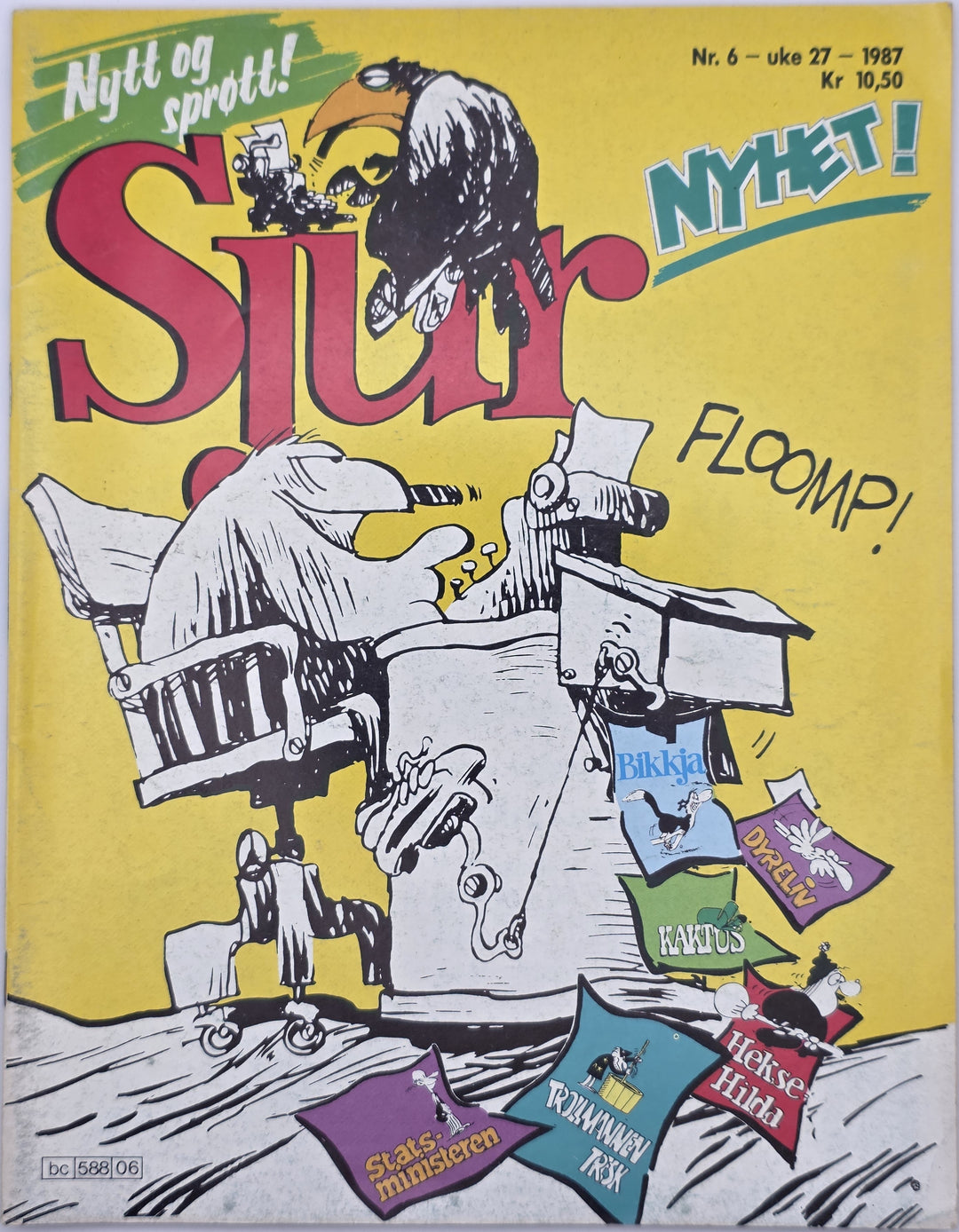 Sjur 1987/06. Tegneserieblad