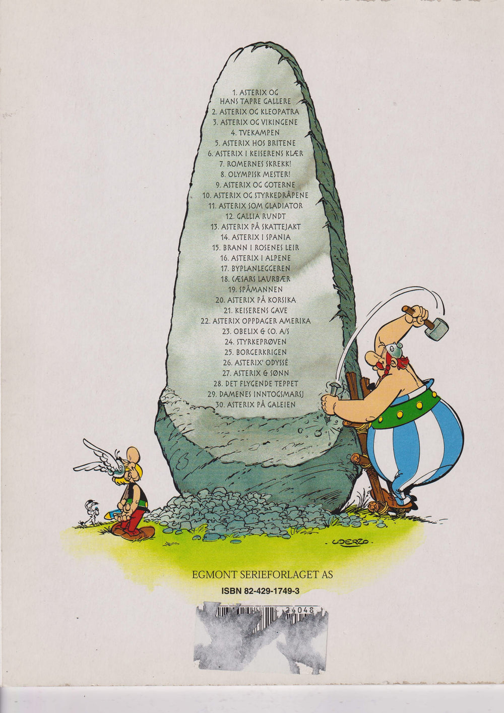 Asterix album nr. 11: Asterix som gladiator. Tegneseriealbum.