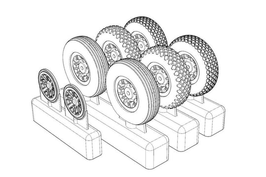 P-47N Wheels (3 type of pattern)