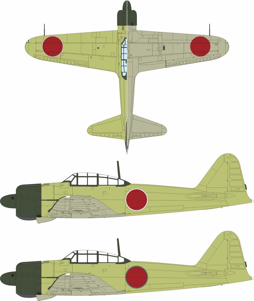 A6M5 Zero national marking  TAMIYA