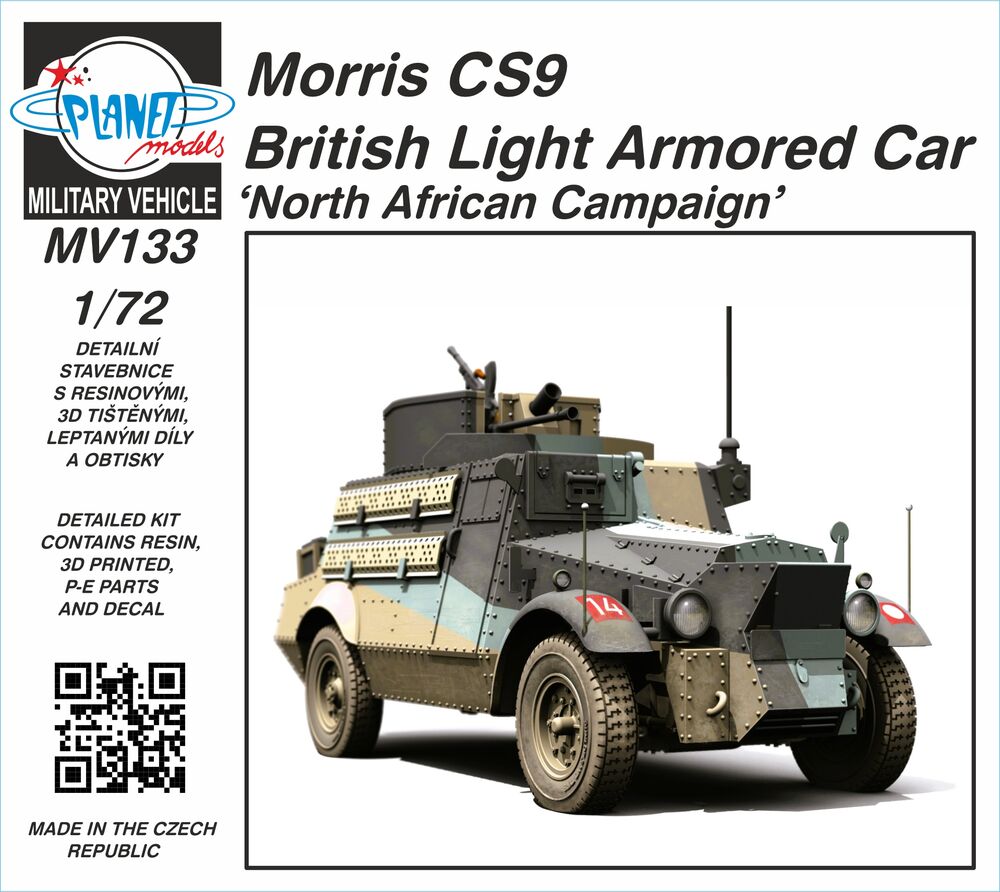 Morris CS9 British Light Armored Car ‘North African Campaign’1/72