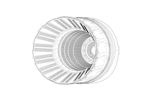 F-16C-D block 42-52 P&W F100 engine nozzle (Tamiya)