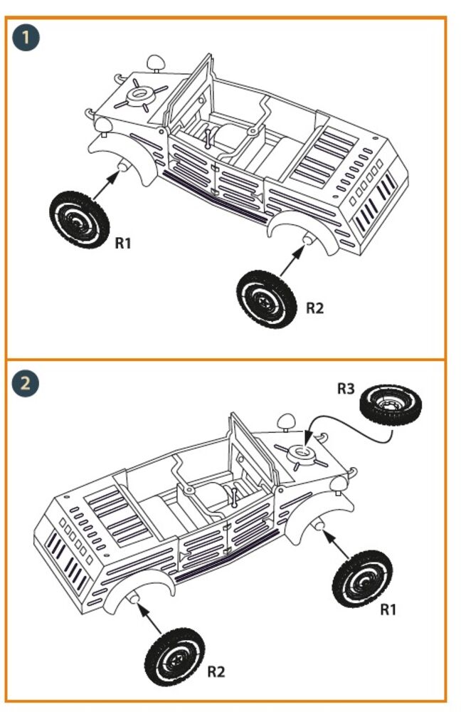 Kubelwagen type 82 Wheel set