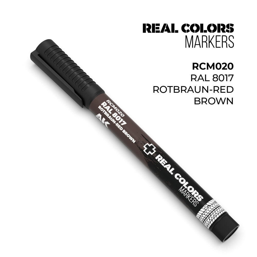 Real Colors Markers: RAL 8017 ROTBRAUN-RED BROWN