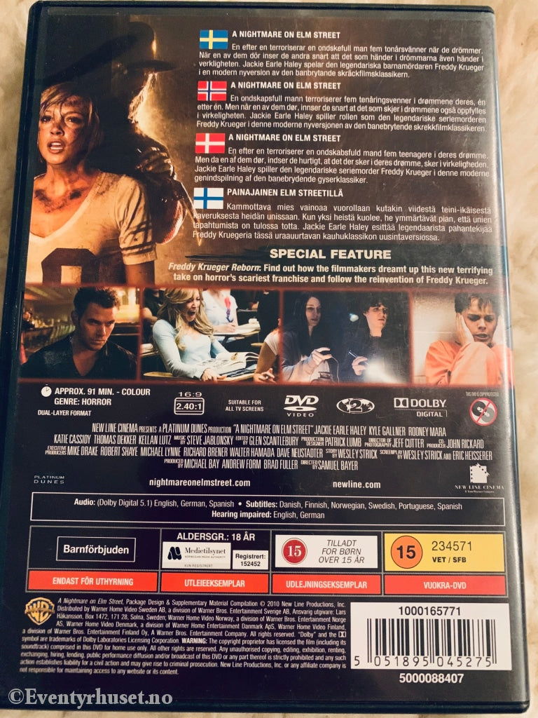 A Nightmare On Elm Street. Dvd Leiefilm.