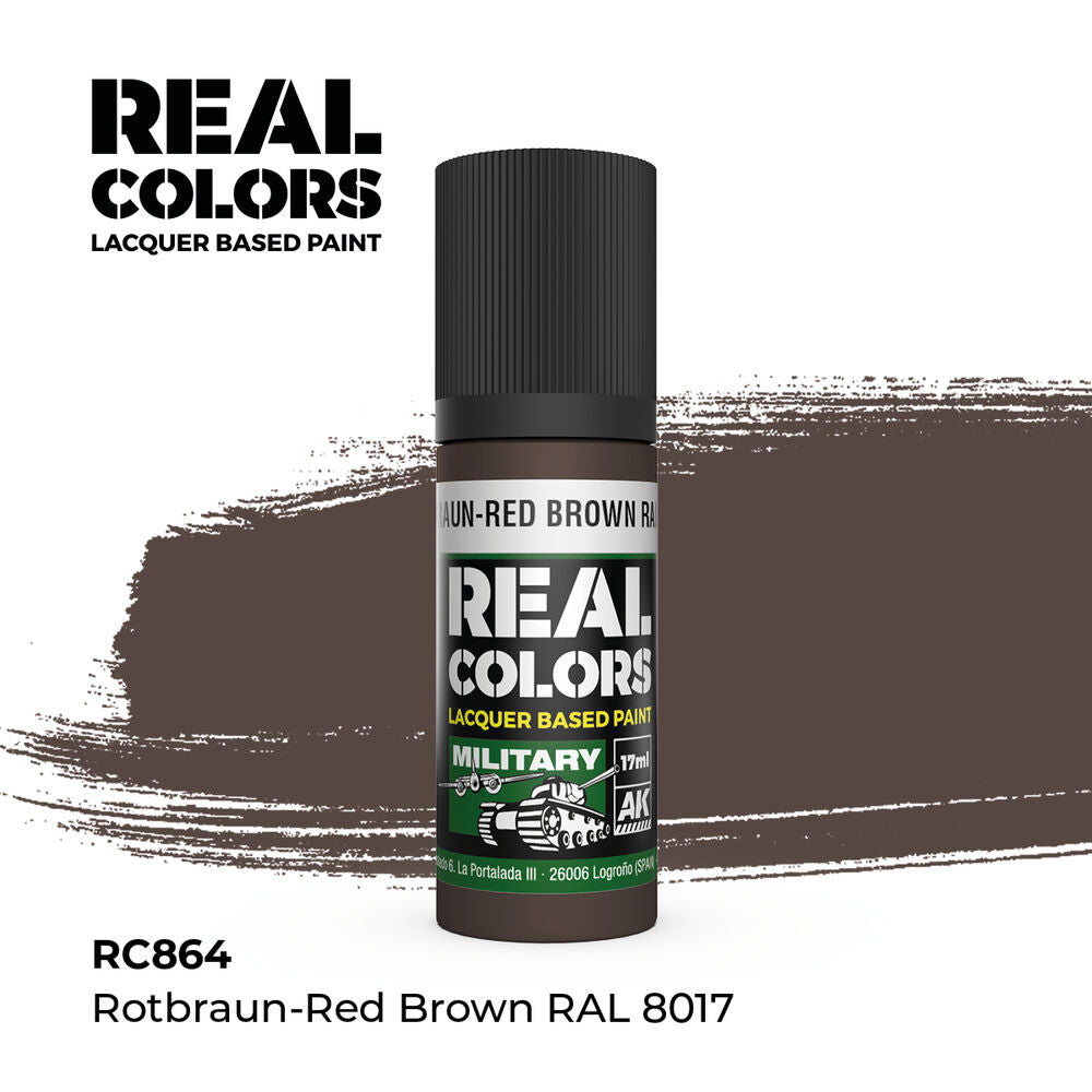 Real Colors: Rotbraun-Red Brown RAL 8017 17 ml.
