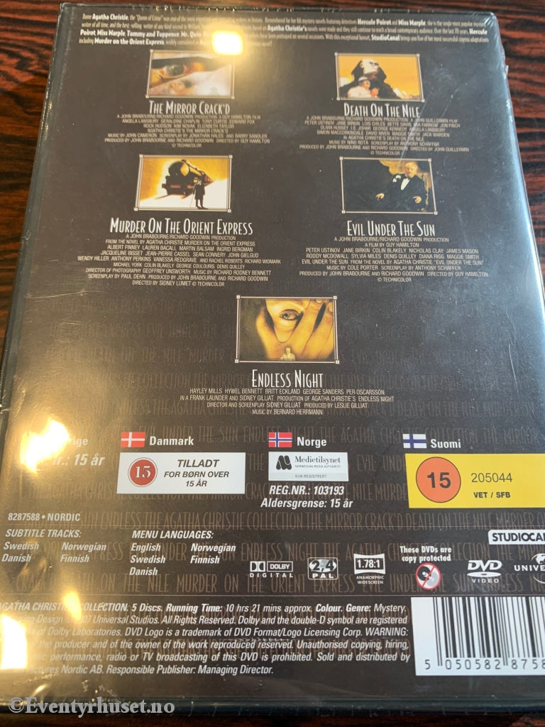 Agatha Christie. Dvd Samleboks. Ny I Plast!