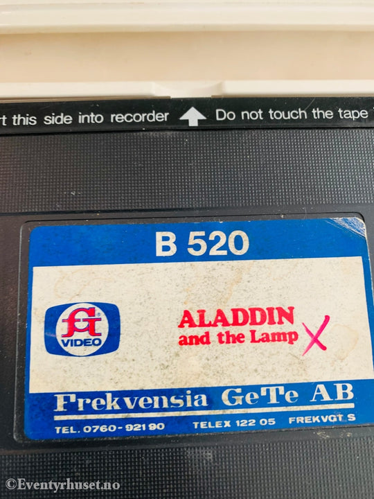 Aladdin And The Lamp. Vhs Big Box.