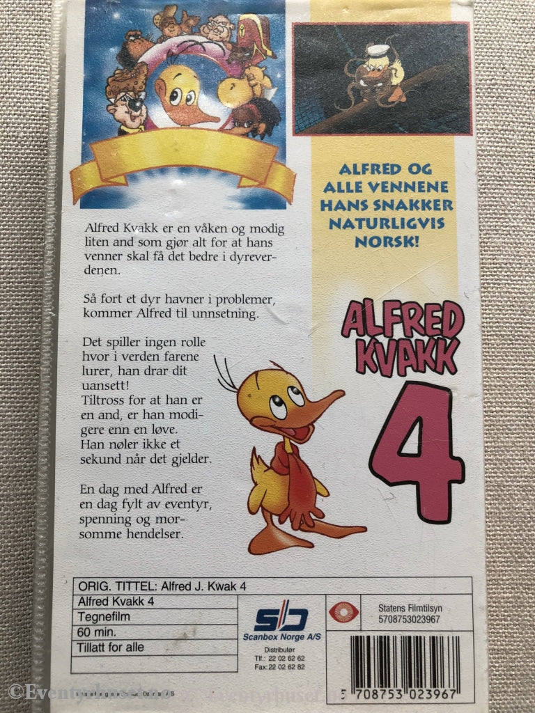 Alfred Kvakk 4. Vhs. Vhs