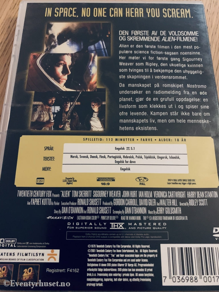 Alien. 1979. Dvd. Dvd