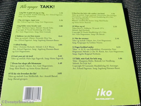 Alle Synger. Takk! Cd. Lydbok