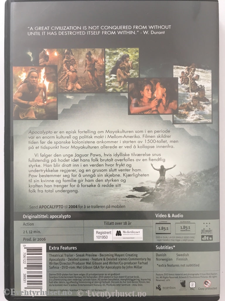 Apocalypto. Dvd. Dvd