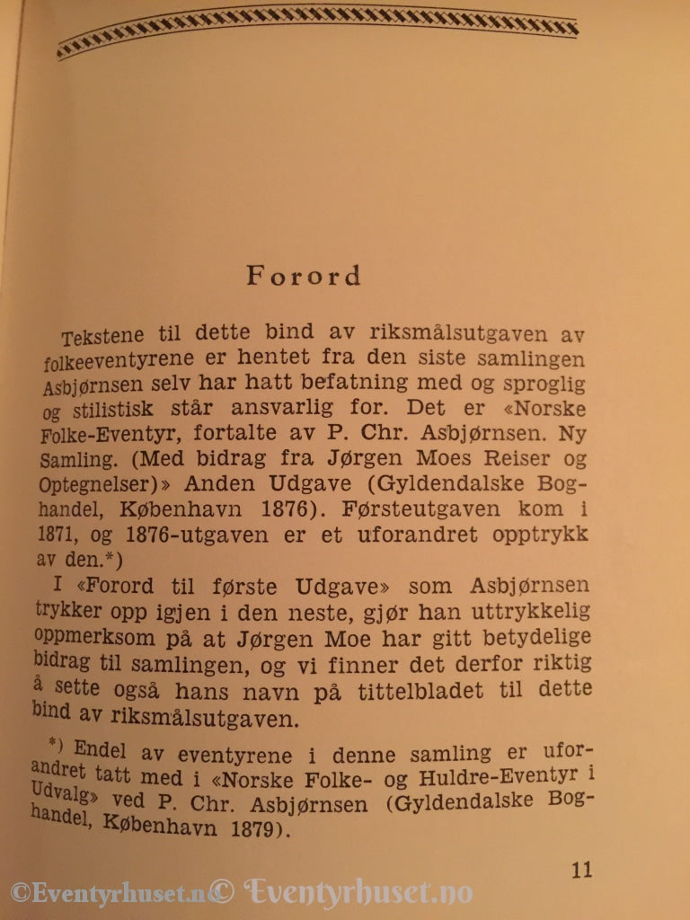 Asbjørnsen Og Moe. 1963. Norske Folke- Huldreeventyr. Eventyrbok