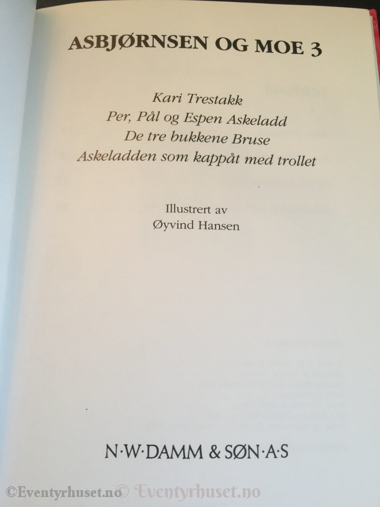 Asbjørnsen Og Moe. 1992. Damms Eventyrserie Nr. 2. Eventyrbok