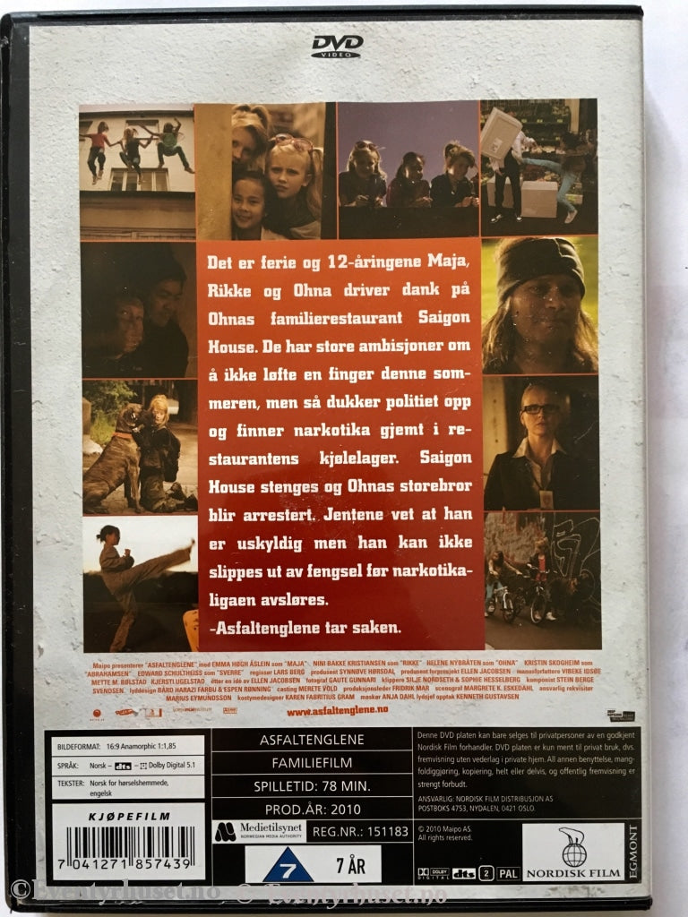 Asfalt Englene. 2010. Dvd. Dvd