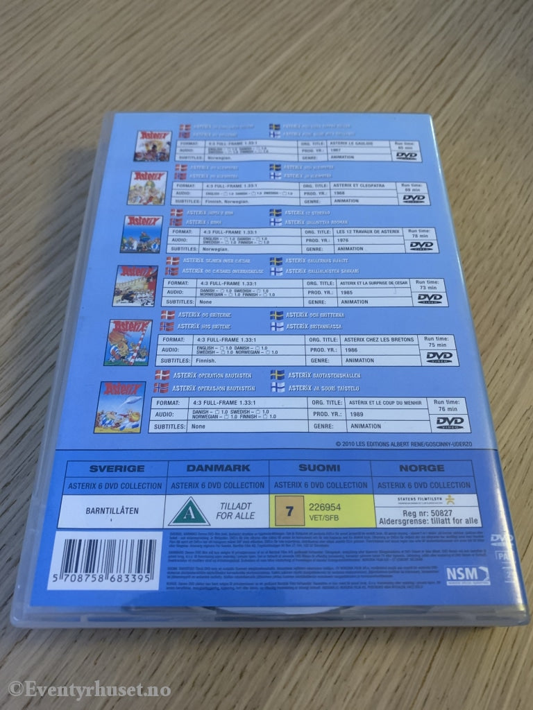 Asterix. Dvd Samleboks. 6Xdvd.