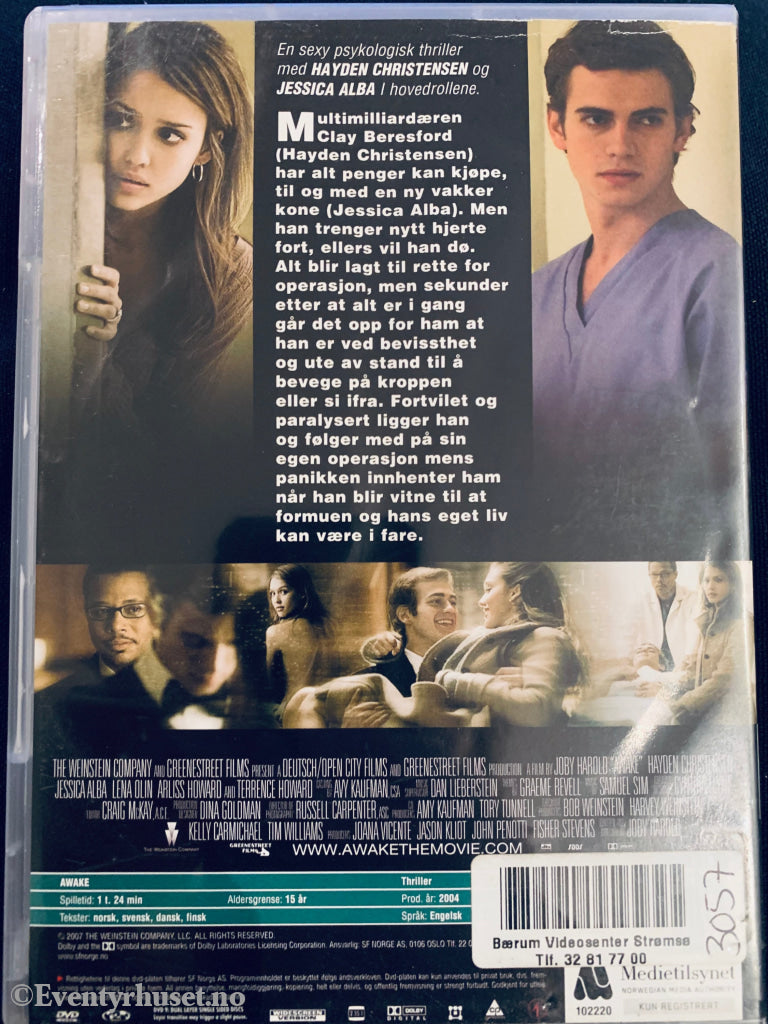 Awake. 2004. Dvd Leiefilm.