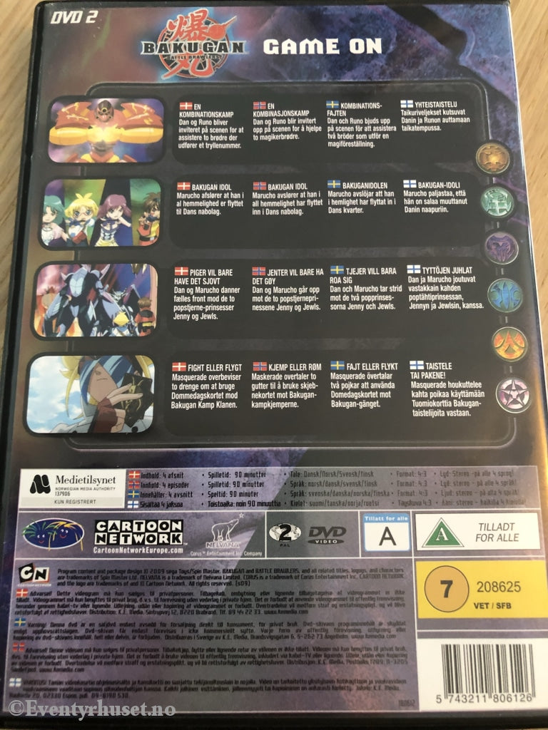 Bakugan 2. Dvd. Dvd