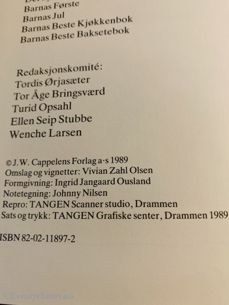 Barnas Beste. Baksetebok. 1989. Eventyrbok