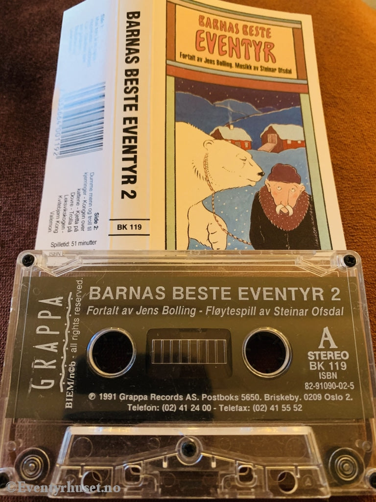 Barnas Beste Eventyr 2. 1991. Kassettbok. Kassettbok