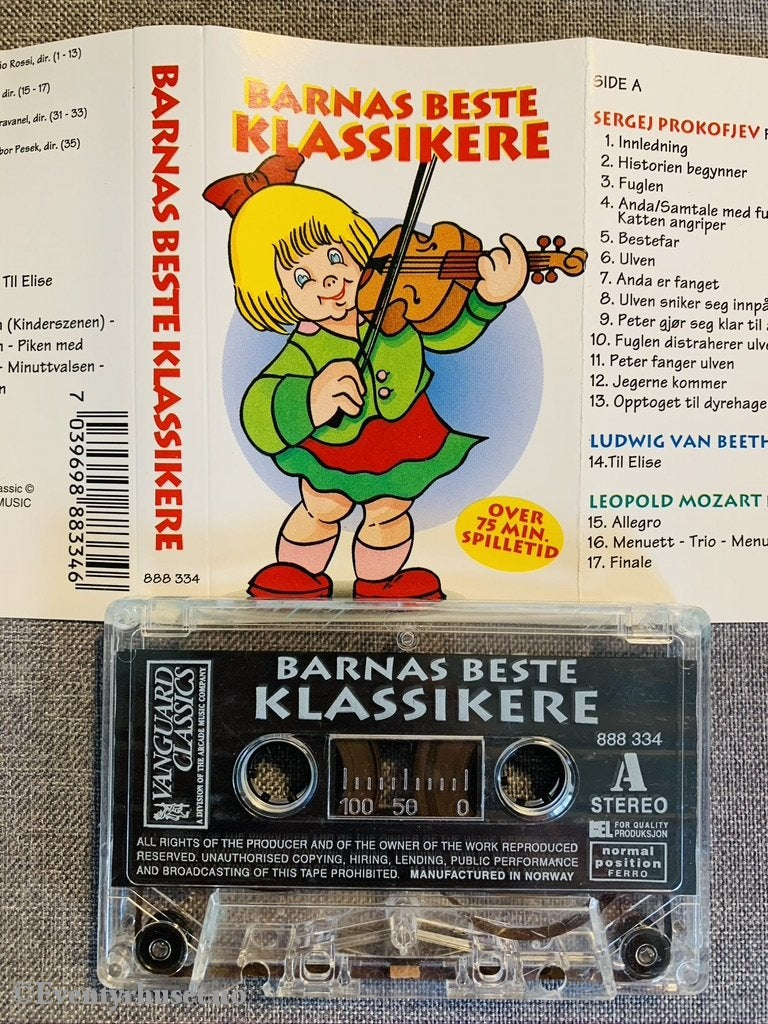 Barnas Beste Klassikere. Kassett. Kassett (Mc)