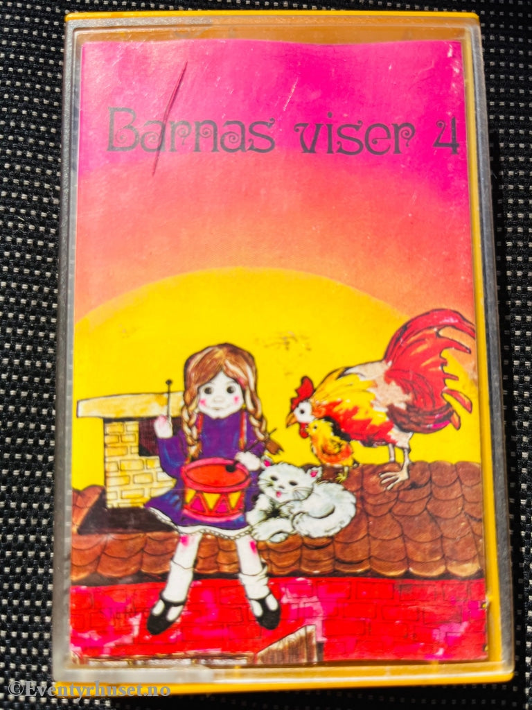 Barnas Viser 4. 1980. Kassett (Hvit). (Mc)