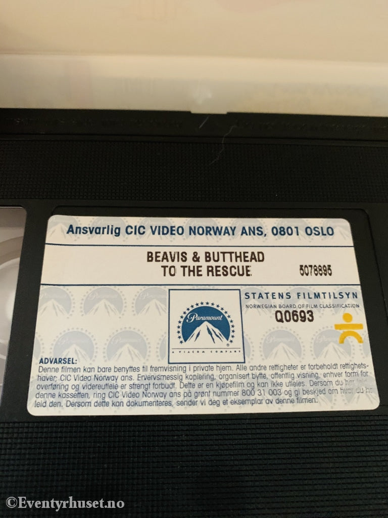 Beavis And Butt-Head. 1999. To The Rescue. Vhs. Vhs