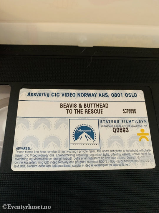Beavis And Butt-Head. 1999. To The Rescue. Vhs. Vhs