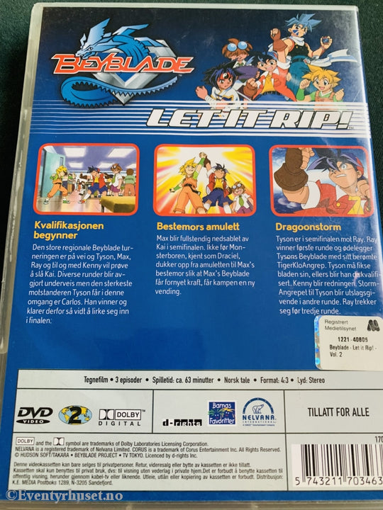 Beyblade 2. Let It Rip. Dvd. Dvd