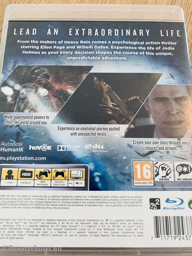 Beyond - Two Souls. Ps3. Ps3
