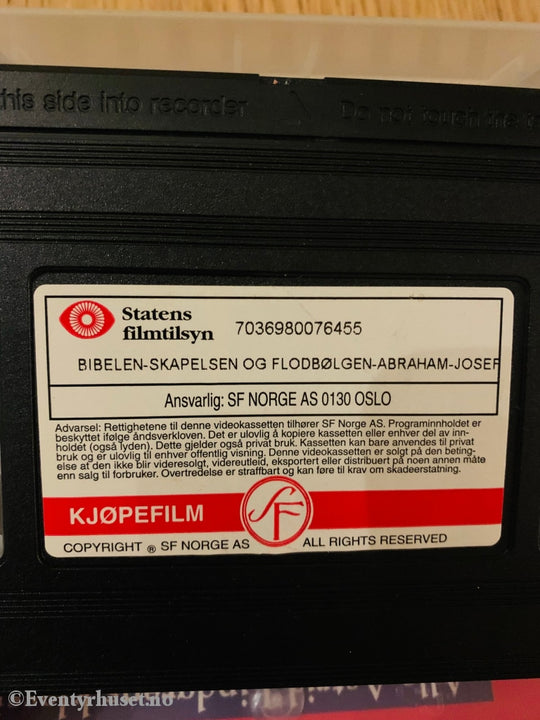 Bibelen - Fantastiske Historier Fra Det Gamle Testamentet. Skapelsen Mfl. 1996. Vhs. Vhs