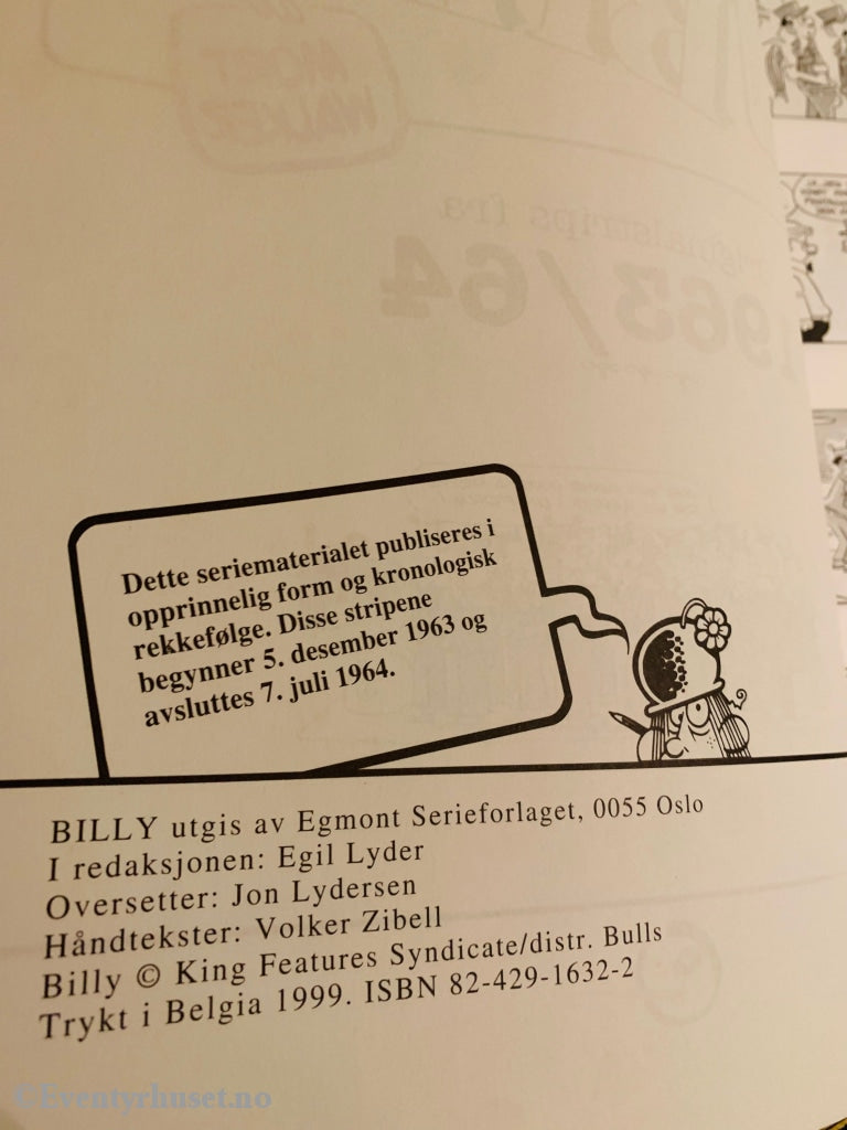 Billy. 1999. Tegneseriealbum. Tegneseriealbum