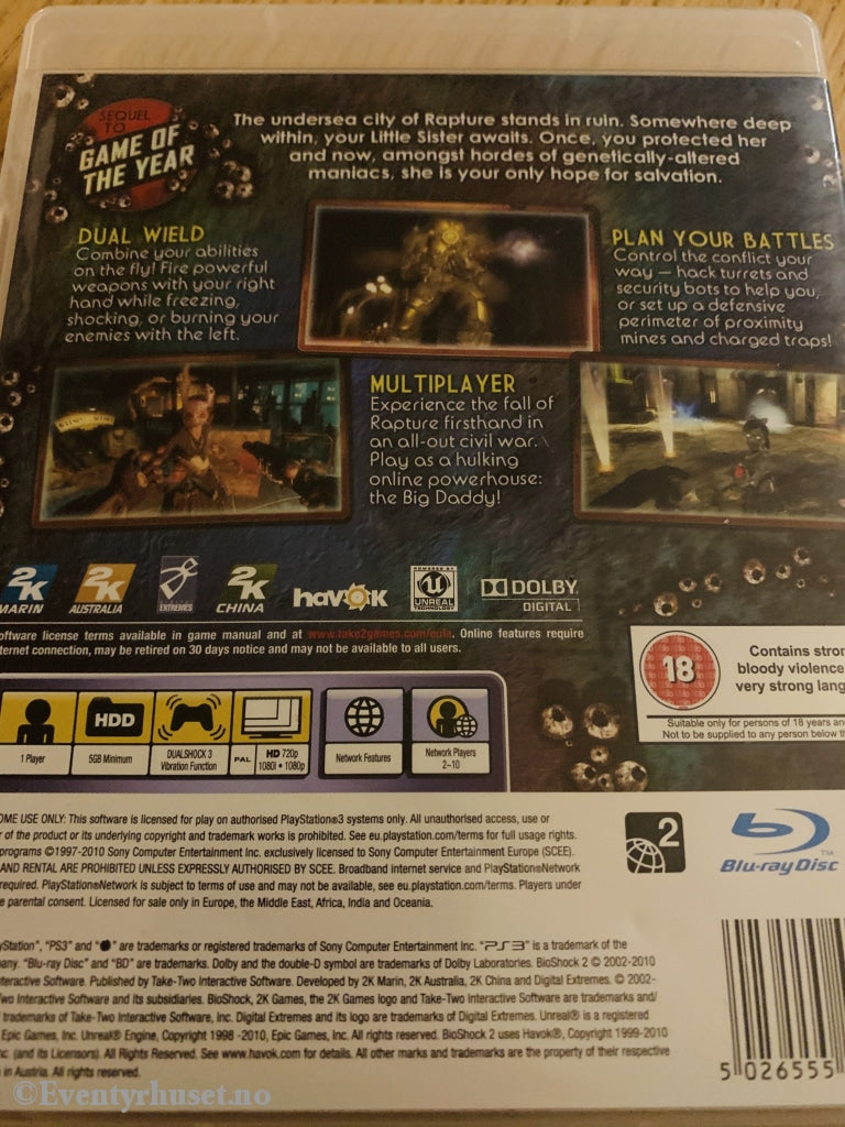 Bioshock 2. Ps3. Ps3