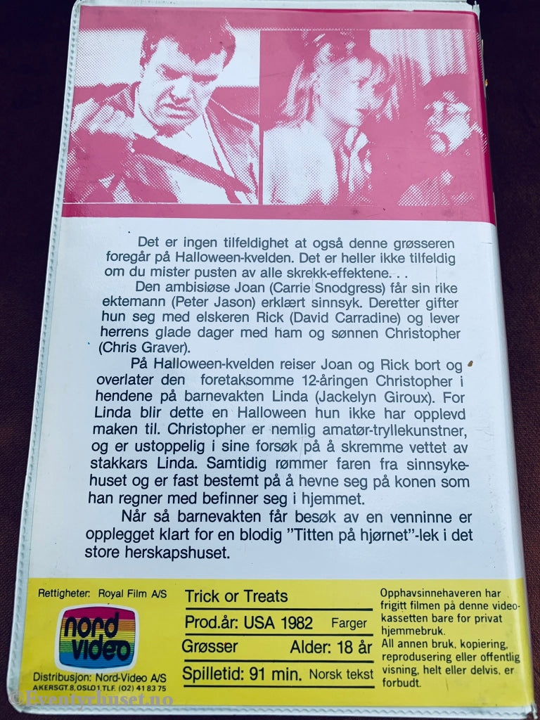 Blodig Halloween (Trick Or Treats). 1982. Beta-Film. Beta