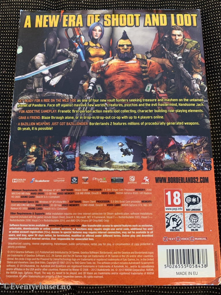 Borderlands 2. Pc-Spill. Pc Spill