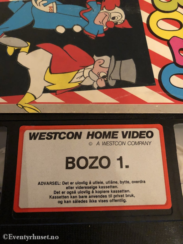Bozo. Vhs. Slipcase. Vhs