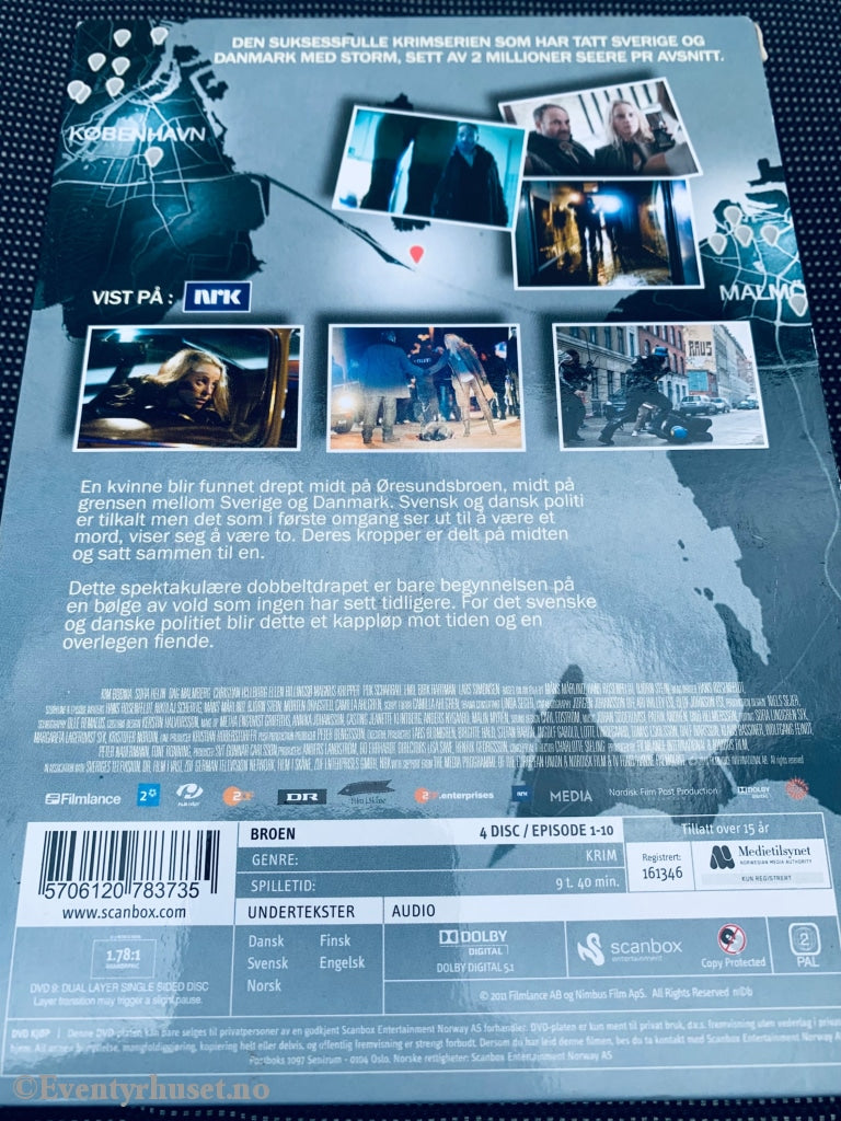 Broen. Sesong 1 (Nrk). Dvd Samleboks.