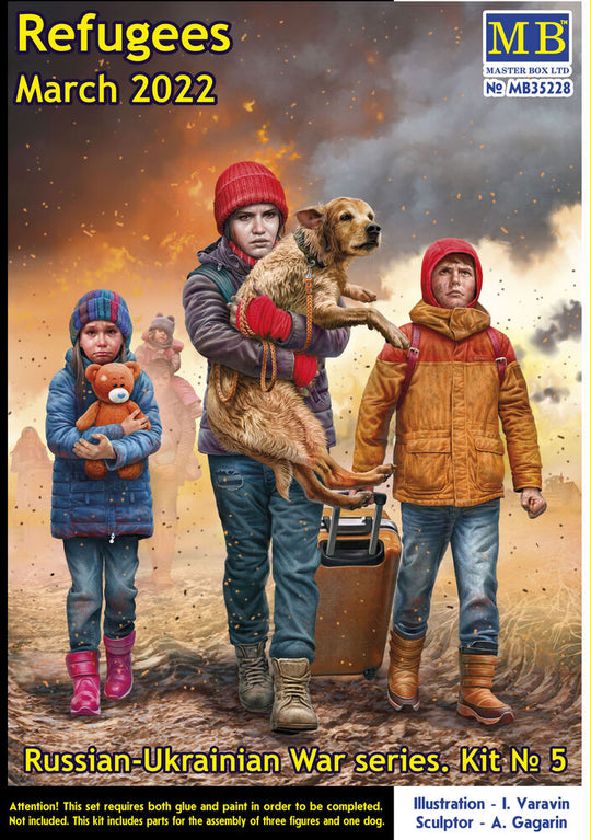 Russian-Ukrainian War series, Kit No 5. Refugees, March 2022