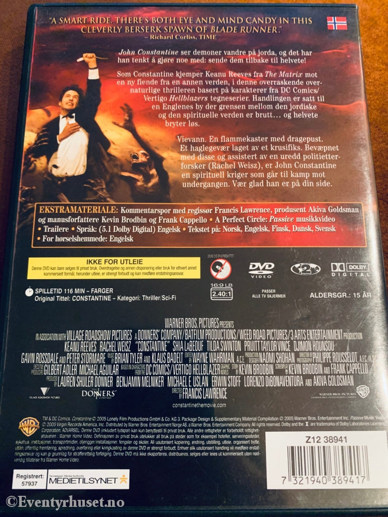 Constantine. 2005. Dvd. Dvd