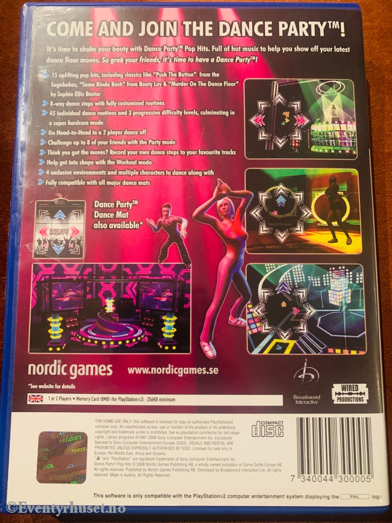 Dance Party Pop Hits. Ps2. Ps2