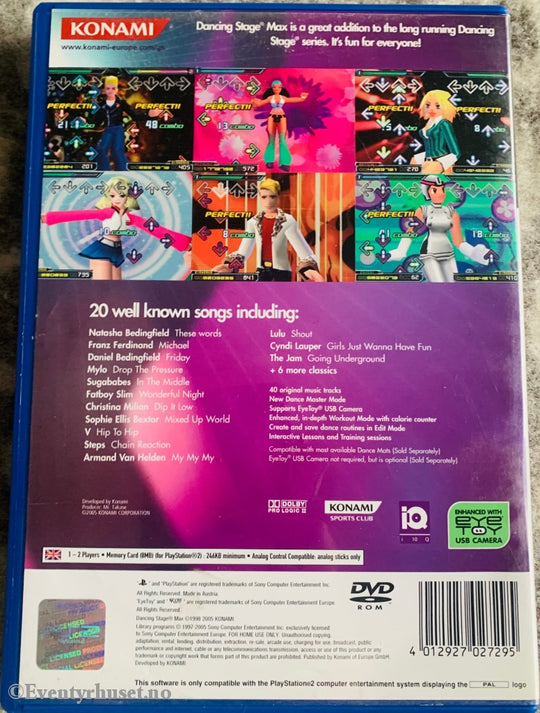 Dancing Stage Max. Ps2. Ps2