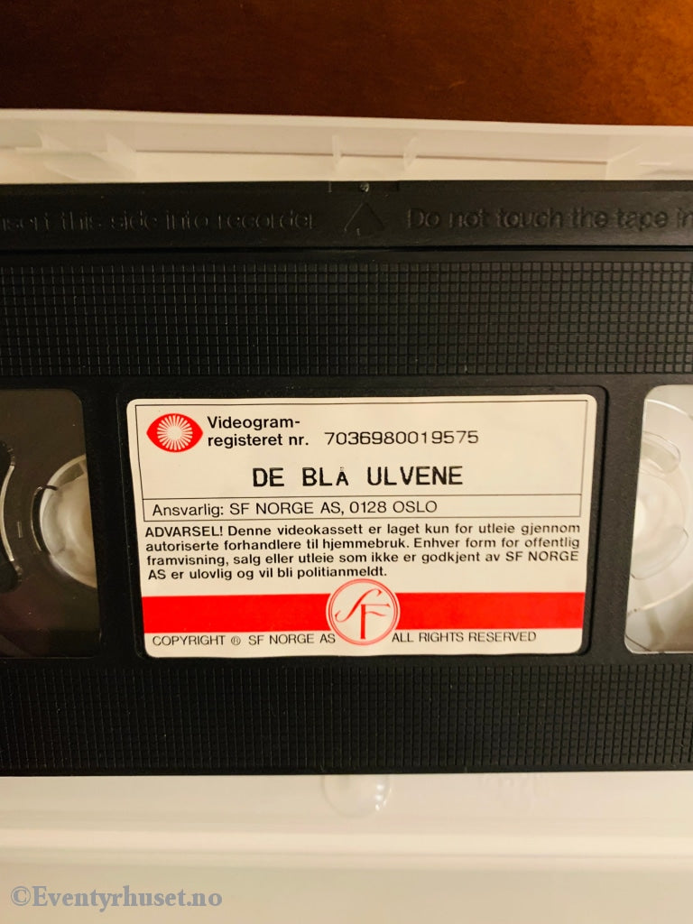 De Blå Ulvene. 1993. Vhs. Vhs