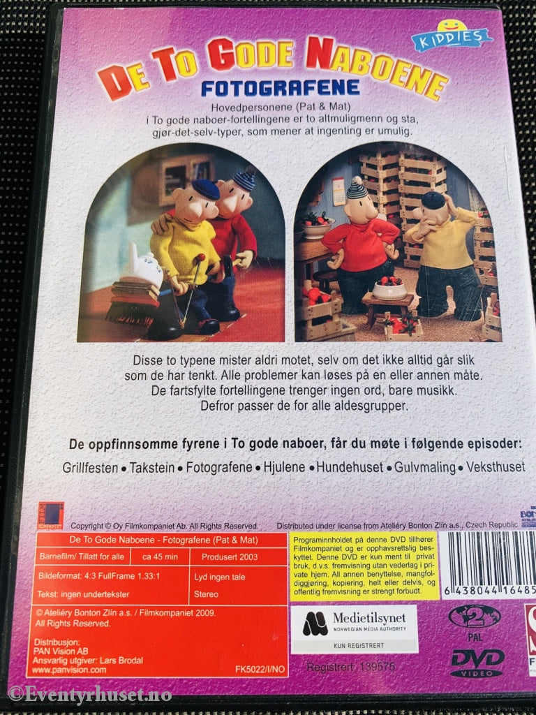 De To Gode Naboene - Fotografene. Dvd. Dvd