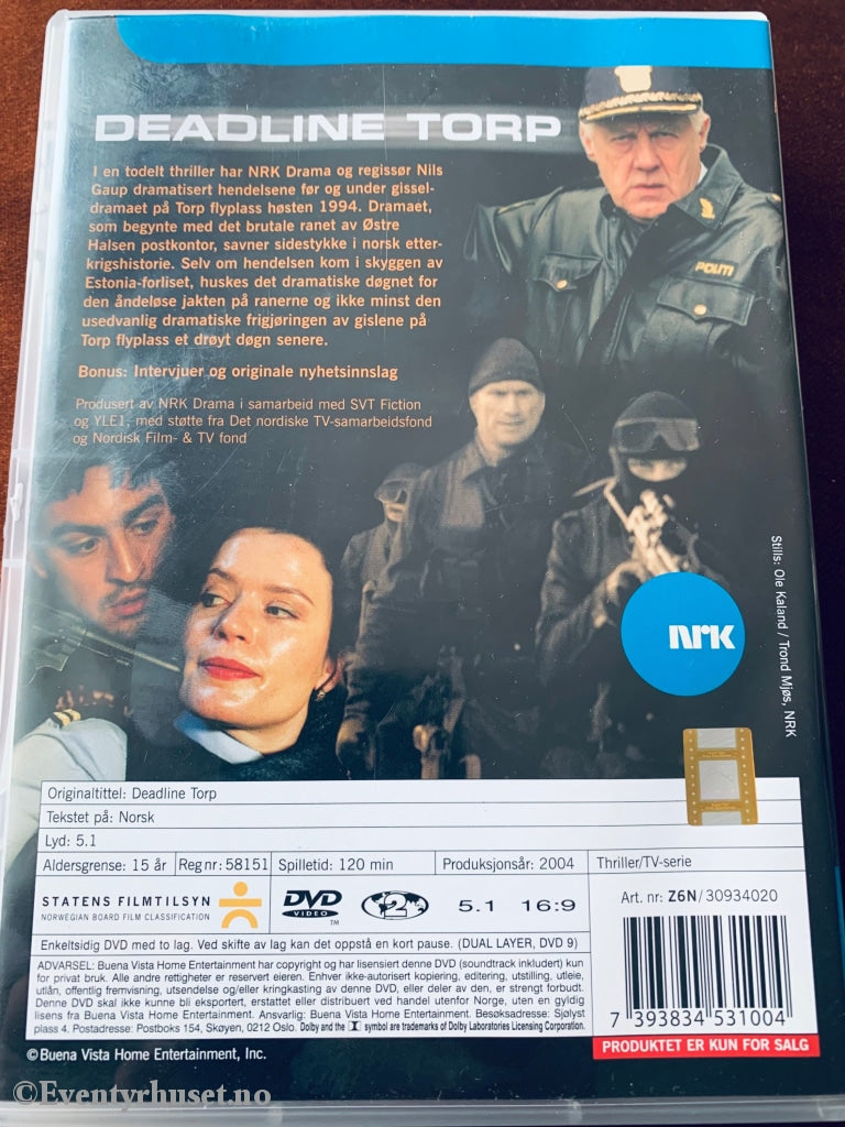 Deadline Torp (Nrk). 2004. Dvd. Dvd