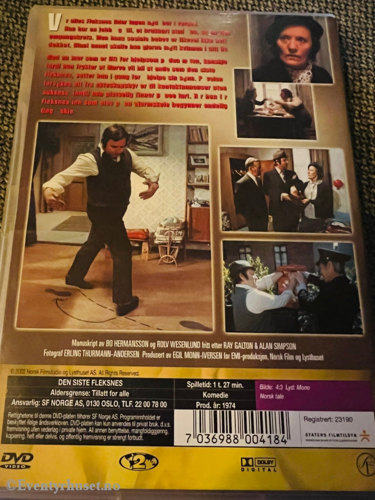 Den Siste Fleksnes. 1974. Dvd. Dvd