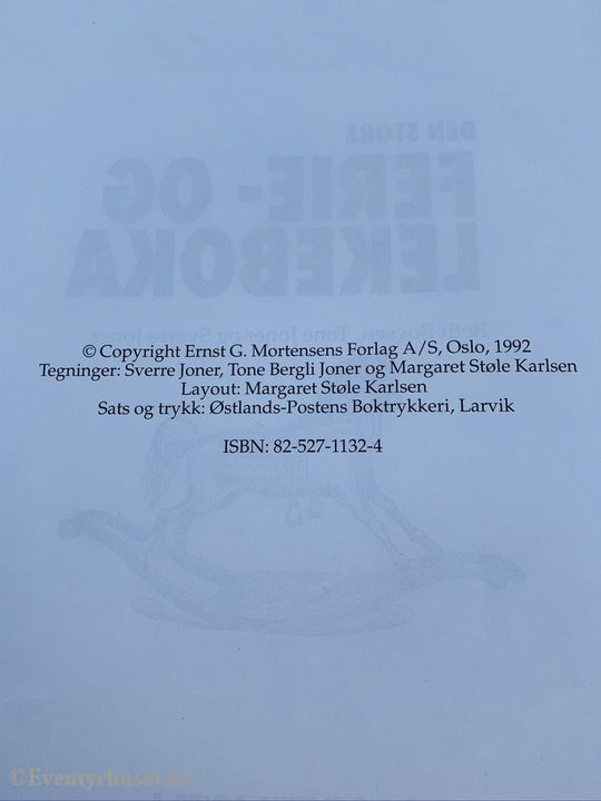 Den Store Ferie- Og Lekeboka. 1992. Fortelling