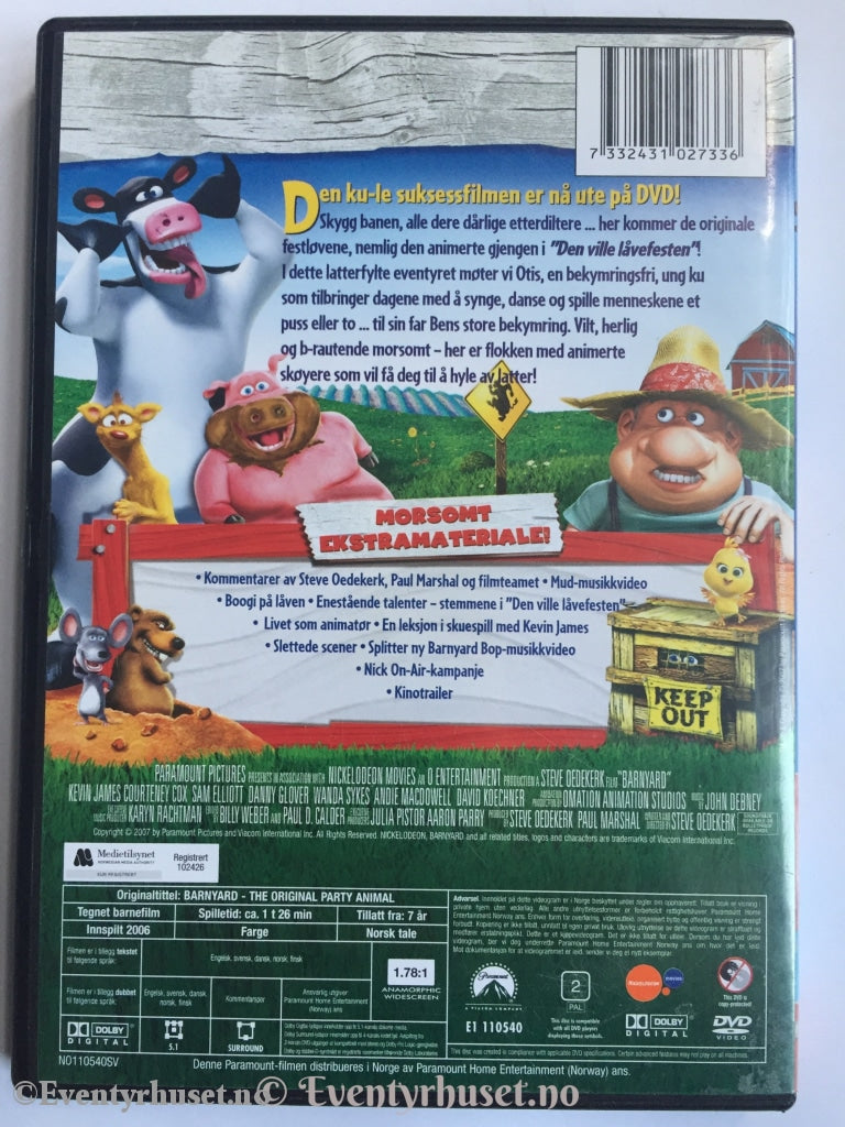 Barnyard. De Originale Festløvene . Dvd. Dvd